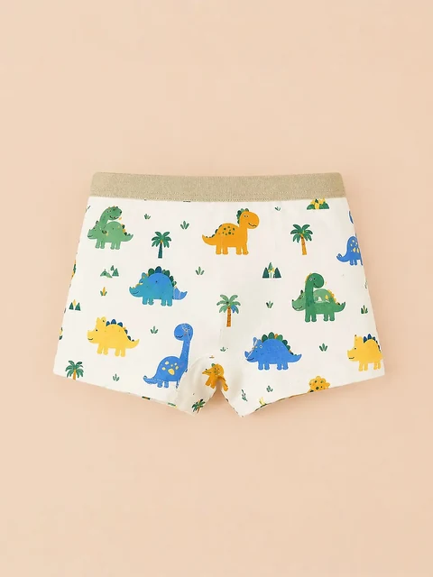 Boxershorts mit Dinosauriermuster — ein Teil desselben vierteiligen Sets